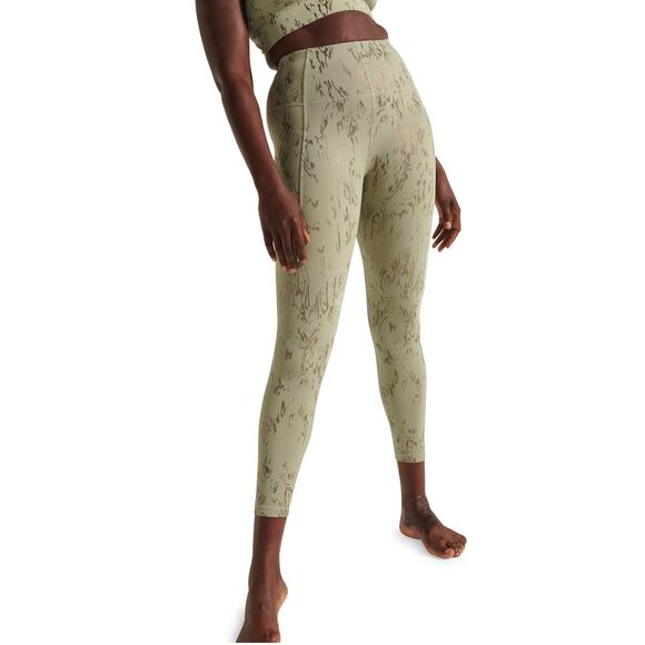 Sweaty Betty Pants - Halle Berry X Sweaty Betty Legging Women's XXS Athena Super Soft 7/8 Green Print
